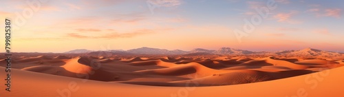 Breathtaking desert landscape at sunset © Balaraw