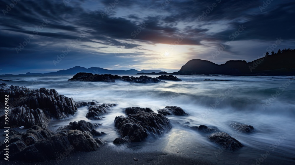 Dramatic Coastal Sunset Landscape