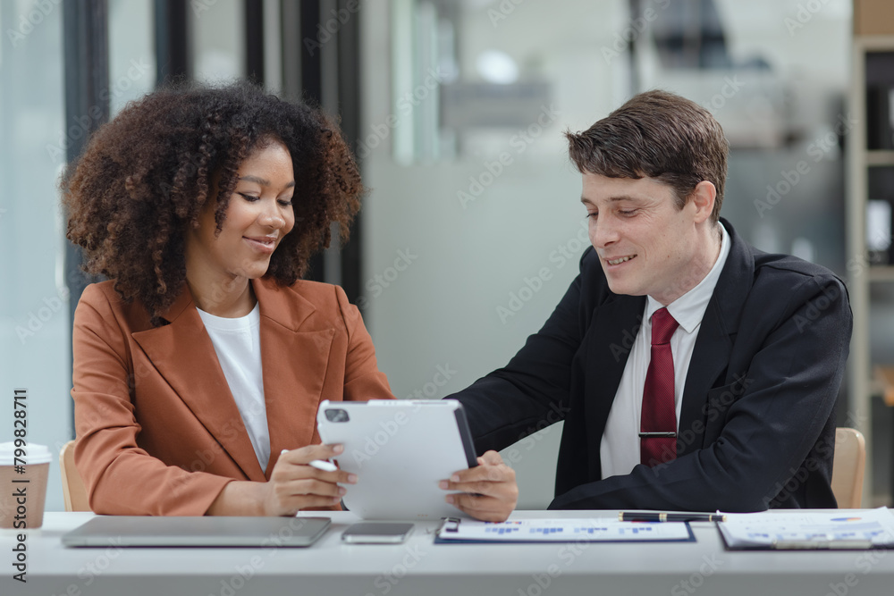 Lawyer or judge consult, Two female lawyers discussing about contract and agreement concept. Lawyer or judge consult, Two female lawyers discussing about contract and agreement concept.