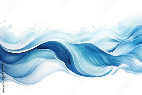 Flowing abstract waves