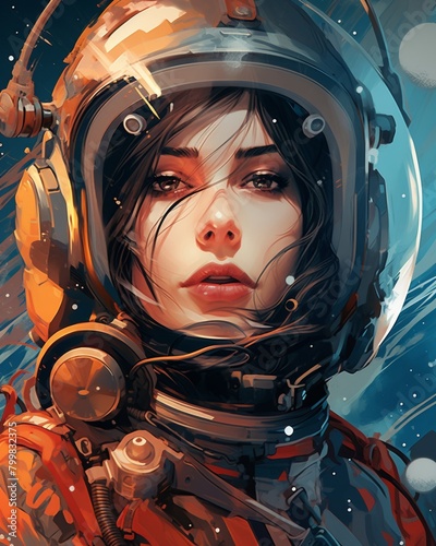 80s nostalgia with a science fiction theme in your artwork set on Mars