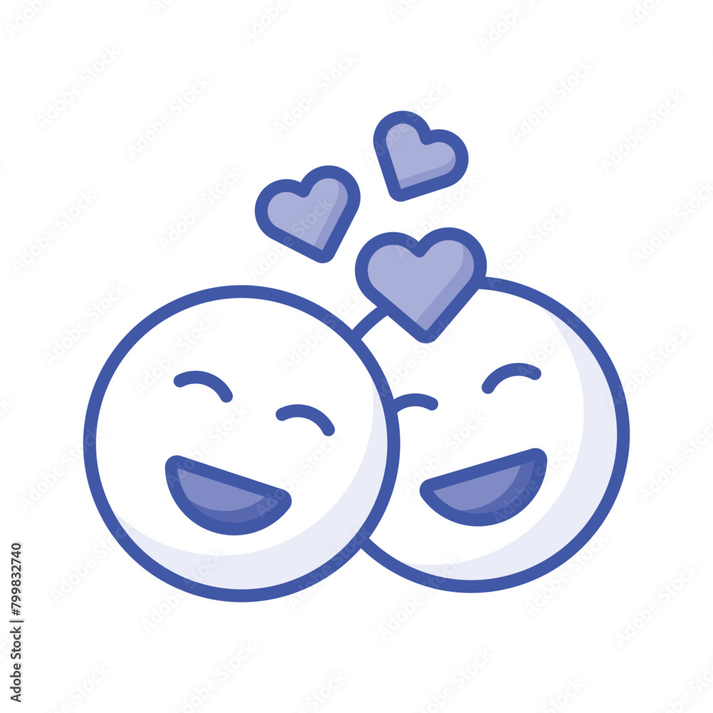 Romantic couple emoji vector design, ready for premium use Romantic couple emoji vector design, ready for premium use