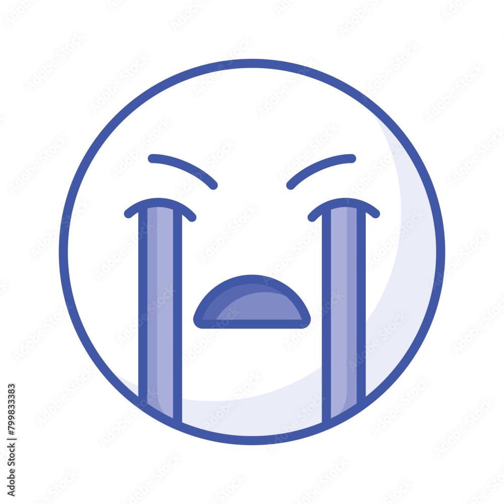 Get this amazing crying emoji vector design, customizable vector Get this amazing crying emoji vector design, customizable vector