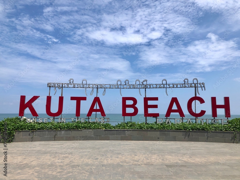 Bali, 5 Mei 2024 - Welcome to Kuta Beach, Bali, Indonesia Bali, 5 Mei 2024 - Welcome to Kuta Beach, Bali, Indonesia
