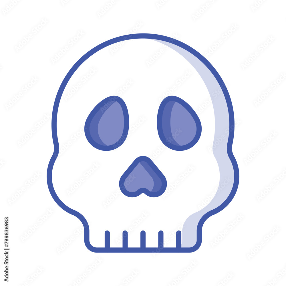 Skull vector design, spooky icon in modern style Skull vector design, spooky icon in modern style