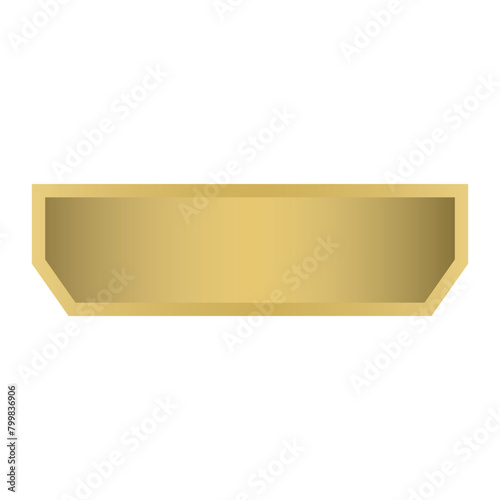 Gold Isolated Button