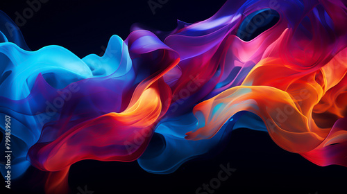 background with swirling colors of deep blue  orange and purple  creating an abstract design reminiscent of flames or smoke. colors blend seamlessly into each other
