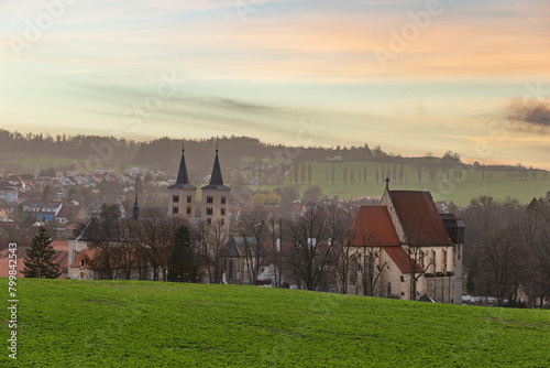 Premonstratensian Monastery from 12th century. Milevsko, Czech Republic. photo