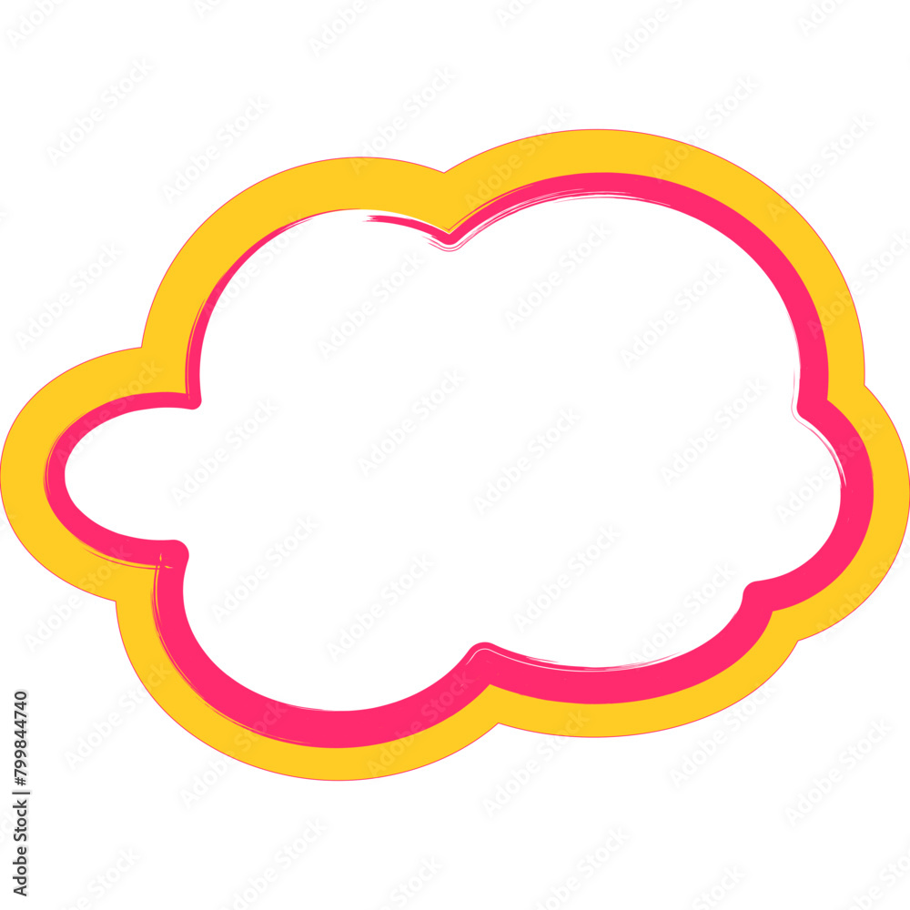 Playful Cloud Brush Sign Playful Cloud Brush Sign