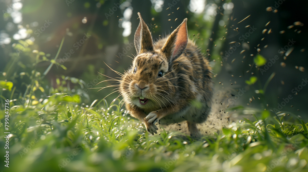 An oversized animal resembling a blend of mouse and rabbit, with ...