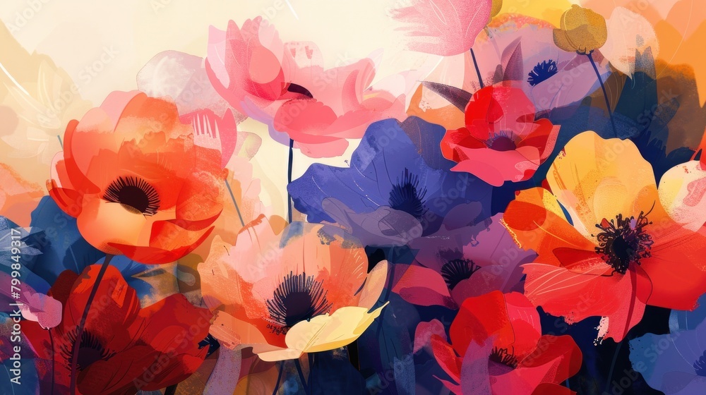 Abstract background beautiful Flowers Abstract background beautiful Flowers