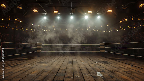 Empty boxing ring  photo