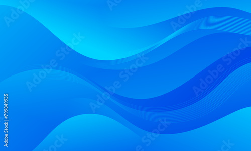 Captivating Blue Waves. Infuse your digital creations with creativity using this abstract background. The blue gradient waves create a captivating visual impact for websites, flyers, posters