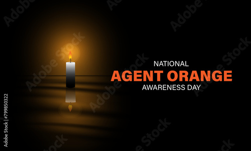 National Agent Orange Awareness Day Background Vector Illustration 