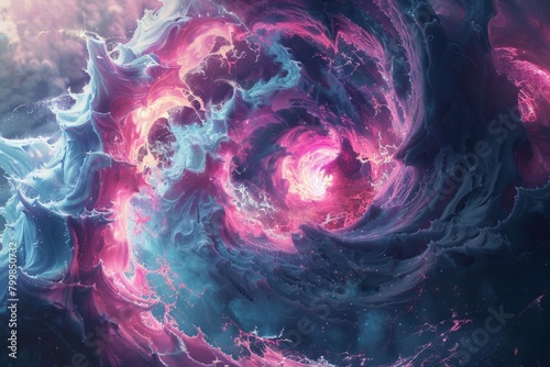 Nebulous Vortex of Cosmic Colors and Energy
