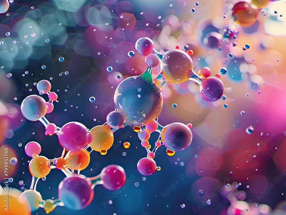 A highly detailed 3D scene with abstract, colorful molecular structures resembling an organic, flowing landscape.
A highly detailed 3D scene with abstract, colorful molecular structures resembling an organic, flowing landscape.