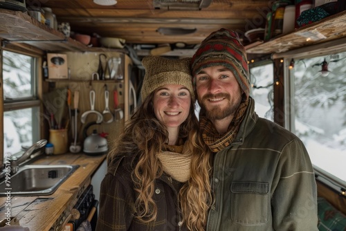 After years of traveling the world in their van, a couple decides to put down roots and build a small, selfsustainable cabin in a place that captured their hearts  Portray the bittersweet emotions of © INT888