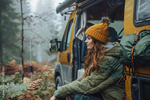 A social media influencer decides to embark on a vanlife journey to disconnect from the digital world and reconnect with nature  Portray their struggles with withdrawal, the unexpected benefits of bei photo