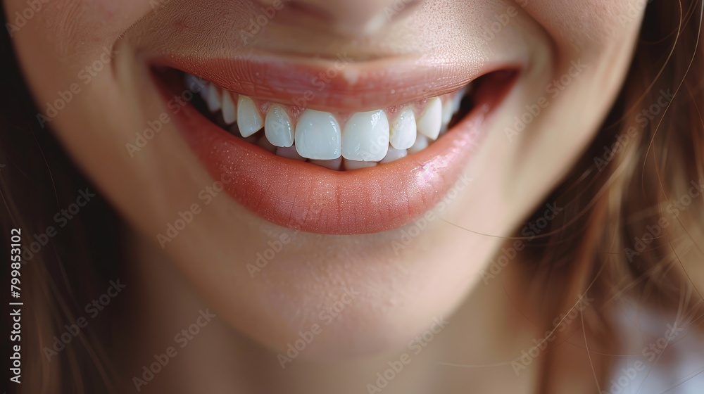 Fototapeta premium women perfect teeth smile