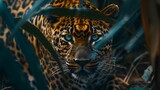 4K wallpaper of a leopard's intense stare captured in a close-up
