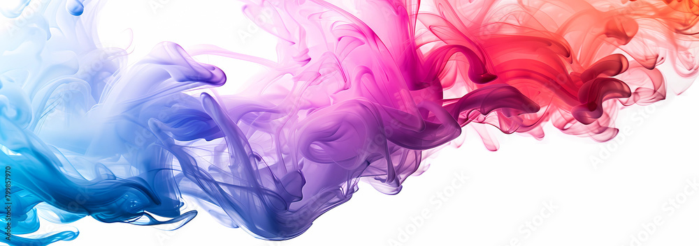 Abstract colorful background with paint brush strokes