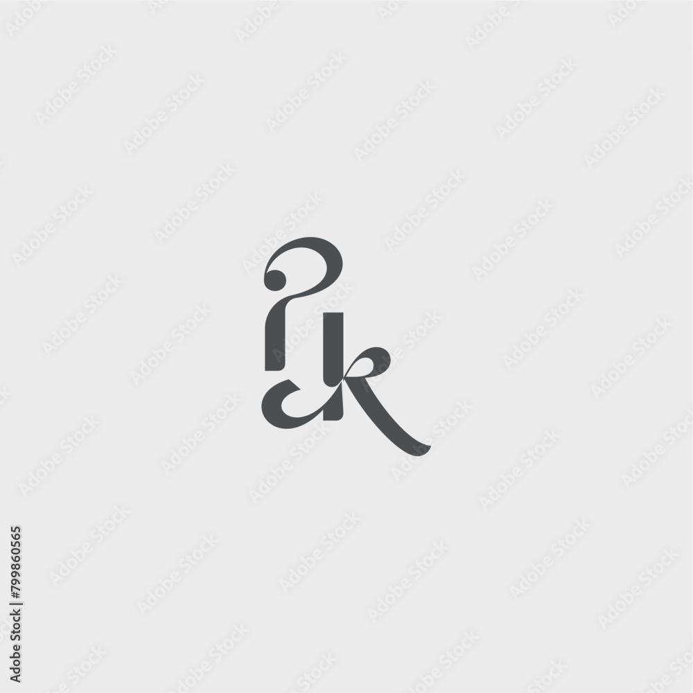 Classy black fashion beauty monogram initial logo letter simple and minimalism IK Classy black fashion beauty monogram initial logo letter simple and minimalism IK