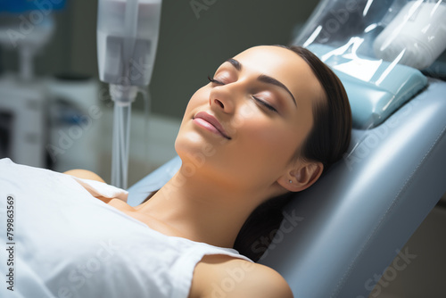 Sedation Dentistry: Photo of a relaxed patient receiving dental treatment under sedation, ensuring comfort and anxiety relief during procedures