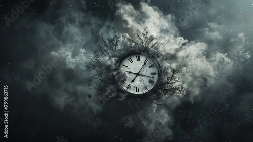 Time Dissolves to Dust: Black Background