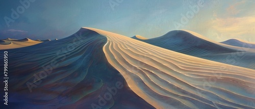 An artistic interpretation of a desert landscape focus photo