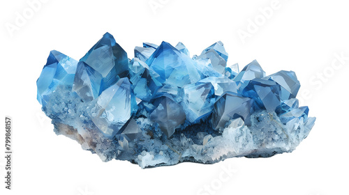 Illustration of Sodalit mineral on transparent background 
