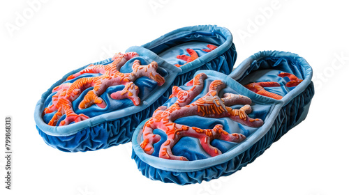 infusoria bacteria slippers on transparent background  photo