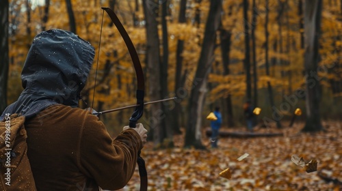 Amidst the chirping of birds and the rustle of leaves, outdoor archery brings archers closer to nature, as they immerse themselves in the challenge of hitting targets amidst the elements. photo