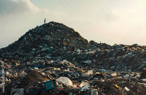 A large hill of garbage