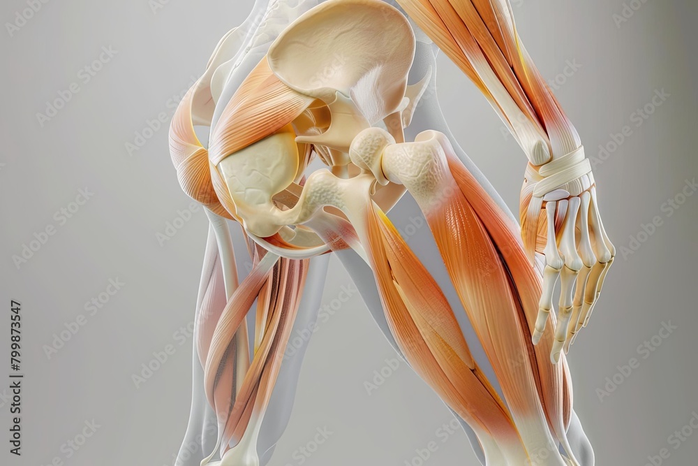 3D Diagram Of Hip Muscles Illustrating Bursitis In A 1000 F 799873547 CgXTSEpmxzu1LY3zBMfLu9DdZMCP3FVn