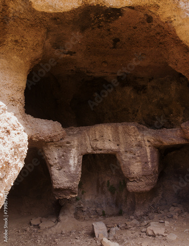 Gran Canaria, Telde municipality, aboriginal cave dwellings complex Poblado de las Cuevas del Calasio © Tamara Kulikova