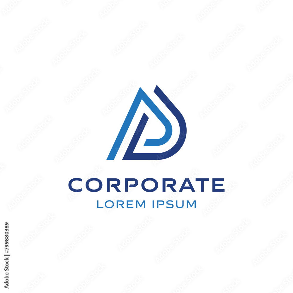 Sleek and modern letter PD logo vector for sophisticated branding