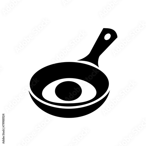 Frying Pan with Egg Icon
