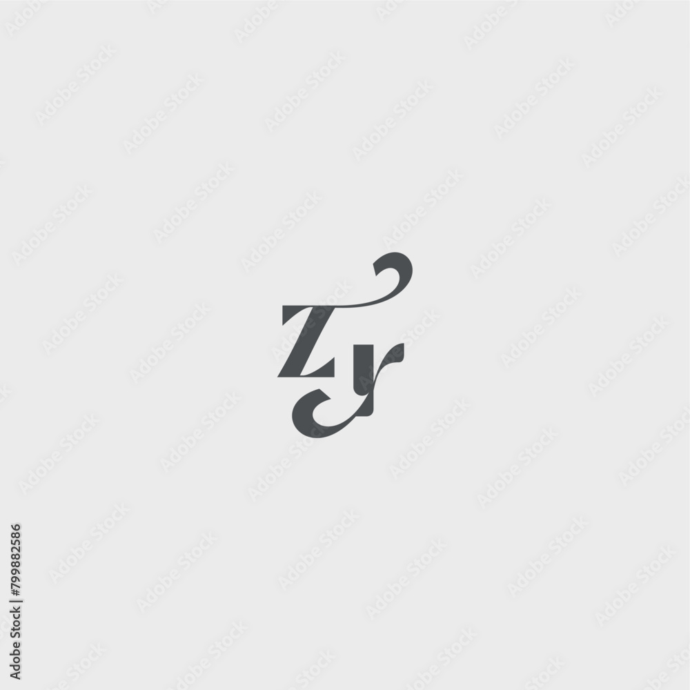 ZR letter simple and minimalism Classy black fashion beauty monogram initial logo ZR letter simple and minimalism Classy black fashion beauty monogram initial logo