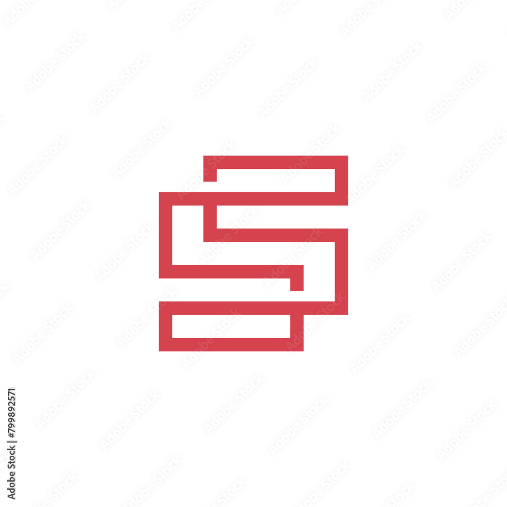 Unique and modern initial letter S logo vector for contemporary branding and design Unique and modern initial letter S logo vector for contemporary branding and design