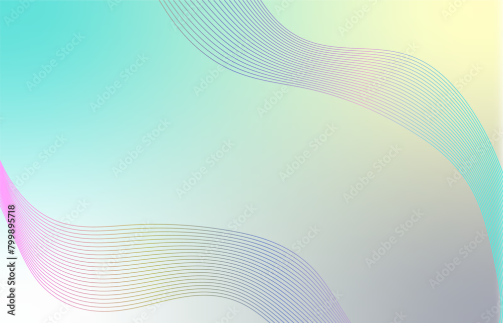 Abstract wave element for design. Digital frequency track equalizer. Stylized pastel line art background. Curved wavy line. Vector illustration Abstract wave element for design. Digital frequency track equalizer. Stylized pastel line art background. Curved wavy line. Vector illustration