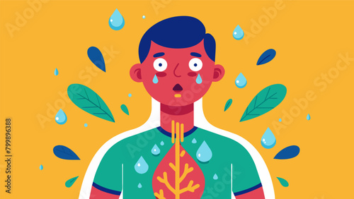 As the sweat poured out of him he could feel his respiratory system opening up making it a truly detoxifying experience for his lungs..