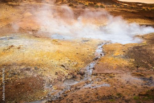 Seltún, the colourful Geothermal Area at Krýsuvík in Iceland