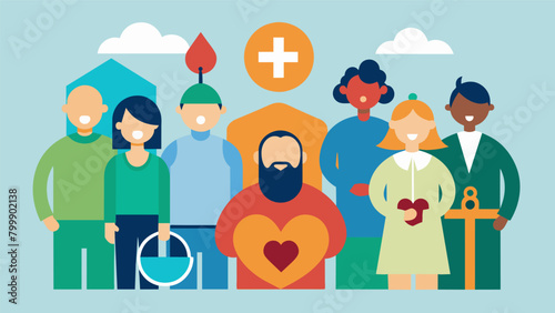 A Unitarian Universalist congregation incorporates neurodiversity into their social justice initiatives advocating for the rights and inclusion of. Vector illustration