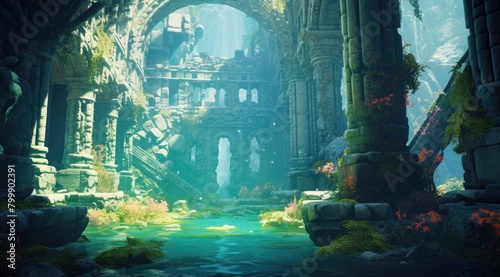 Enchanted Ruins Underwater Realm