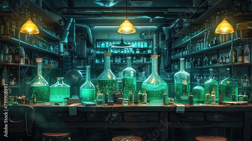 laboratory room interior