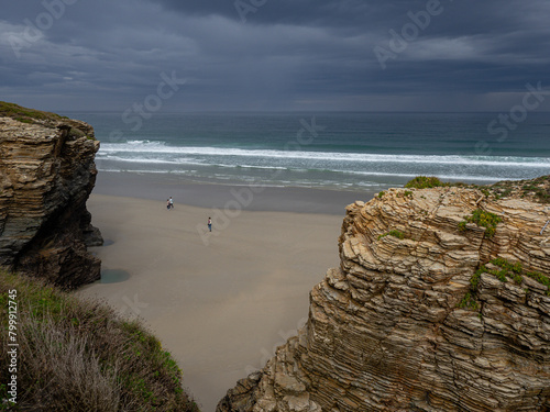 playa de Las Catedrales, Ribadeo, Lugo, Galicia, Spain photo