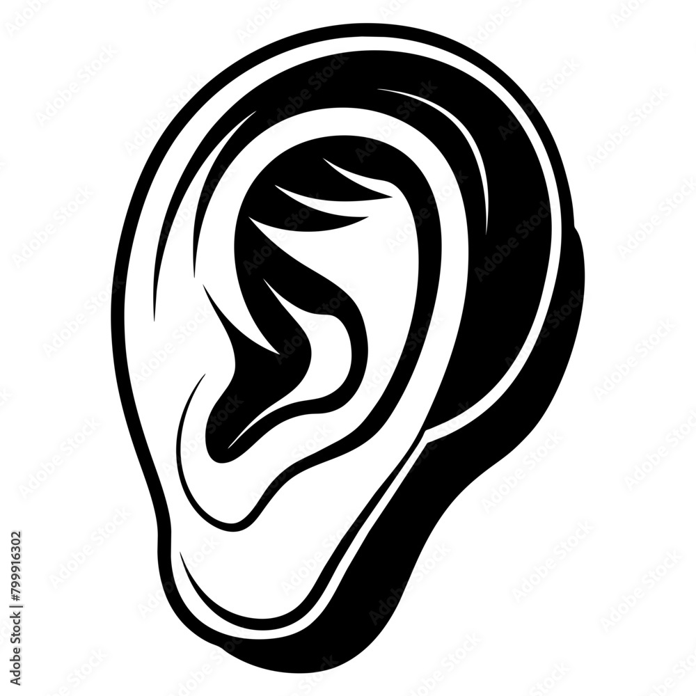Human anatomy parts icon silhouette Vector illustration.