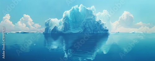 Floating iceberg