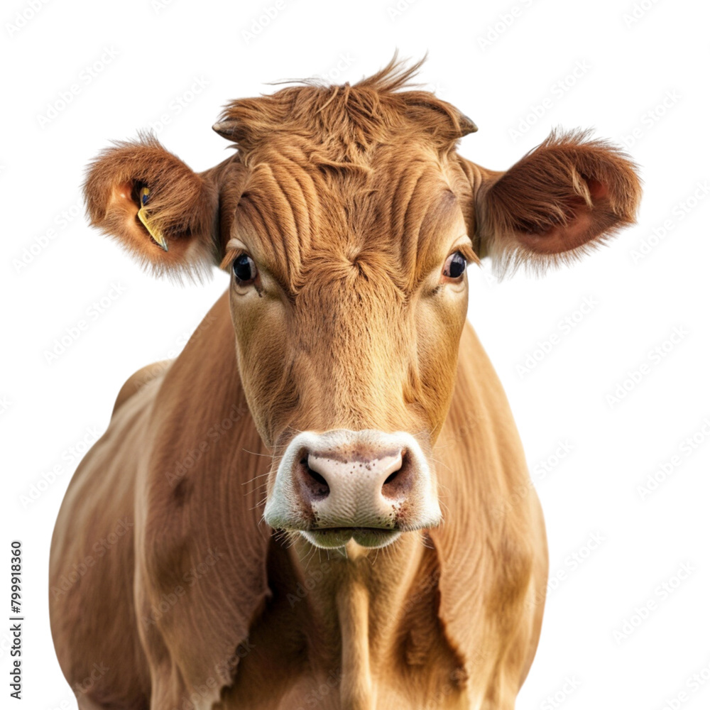PNG - photo of portrait brown cow isolated transparent background PNG - photo of portrait brown cow isolated transparent background