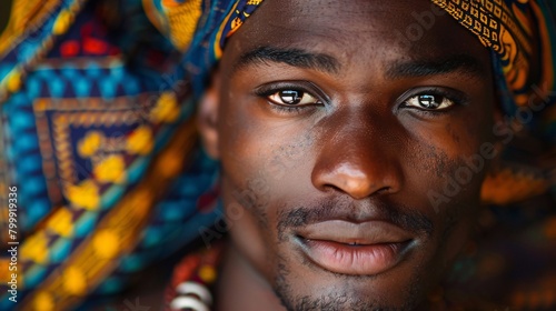 portrait of traditional African man  © Spyrydon